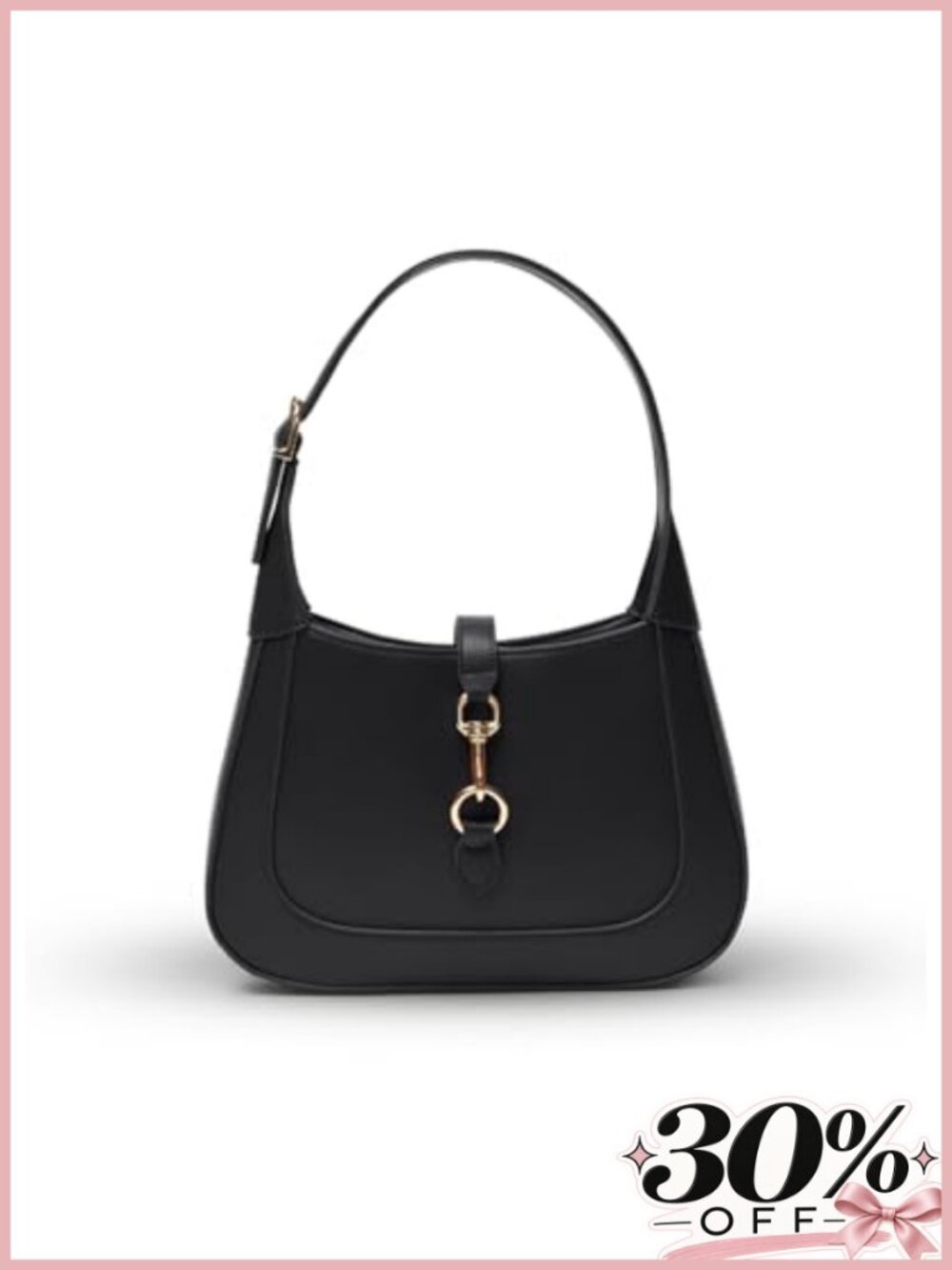 Small Faux Leather Top Handle Shoulder Bag Adjustable Strap